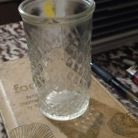 Vintage Diamond Pattern Glass Jar. - Picture 4 of 4